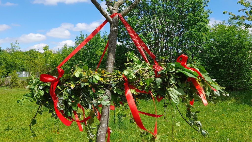 Kranz am Maibaum